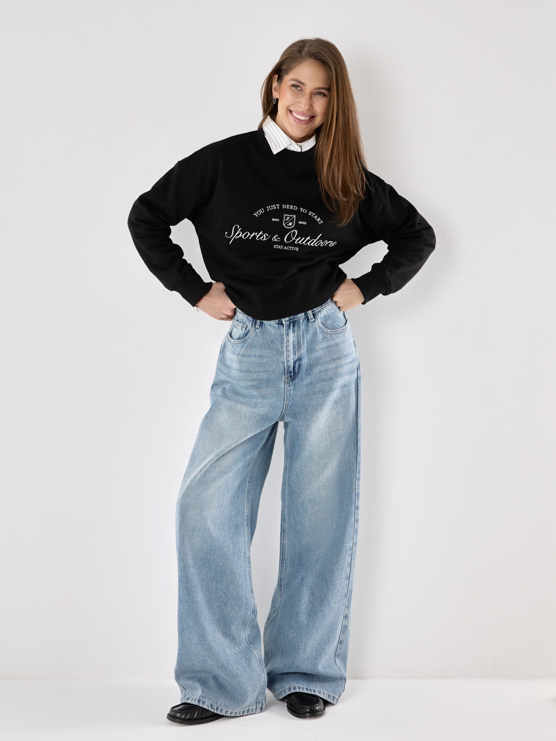 Джинсы WIDE LEG